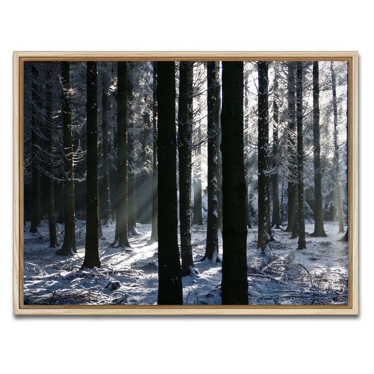 AUTO-MOCKUP WHITE | Bois Jacques Battle of the Bulge | 1 Piece | Natural Framed Canvas | group=4x3