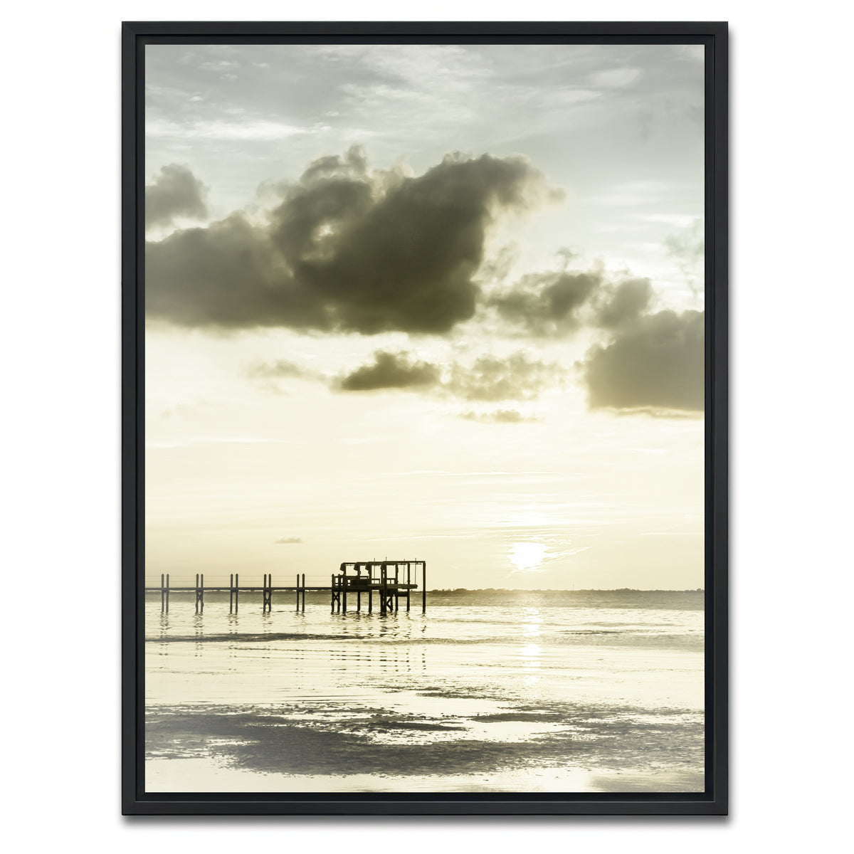 AUTO-MOCKUP WHITE | Bokeelia Sunset | 1 Piece | Black Framed Canvas | group=3x4