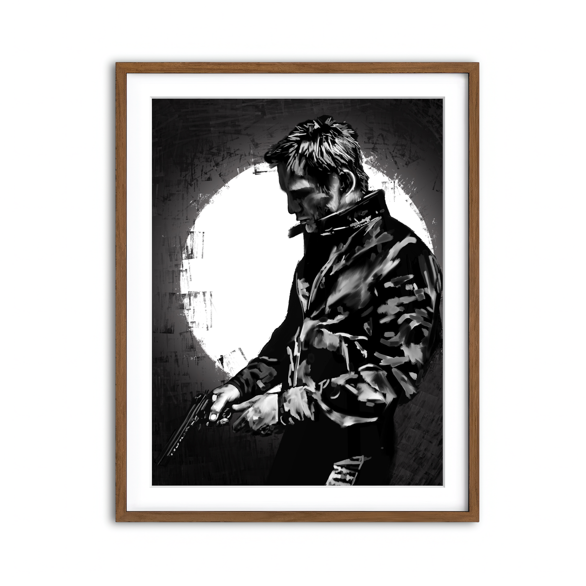 Framed Print 3x4 Walnut