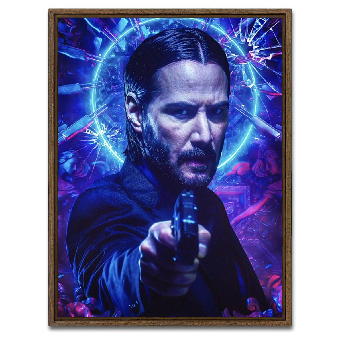 AUTO-MOCKUP WHITE | Boogeyman | 1 Piece | Walnut Framed Canvas | group=3x4