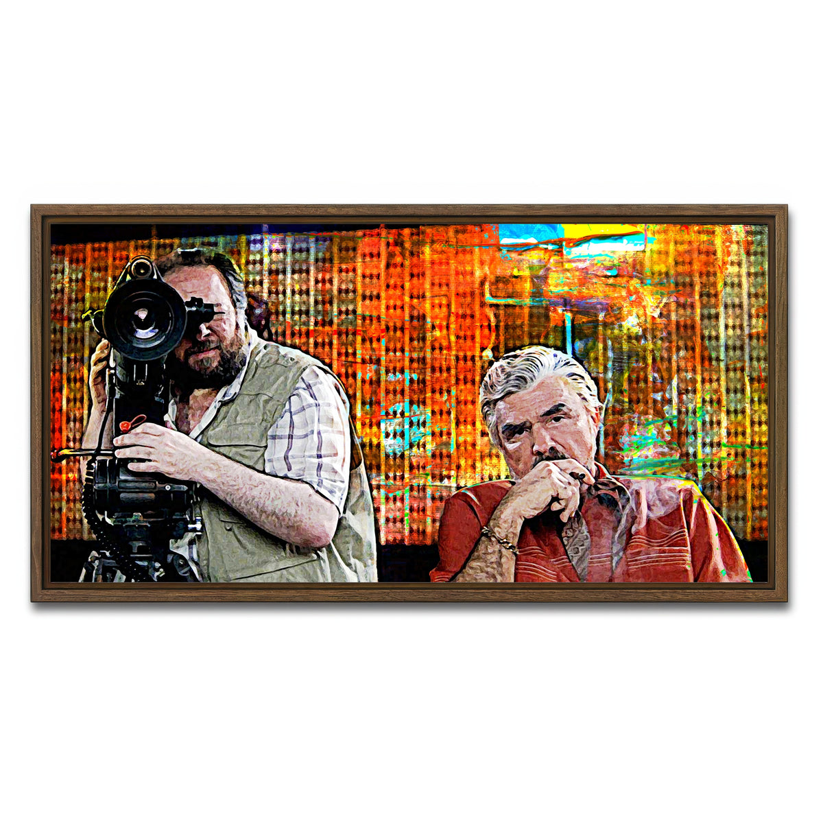 AUTO-MOCKUP WHITE | Boogie Nights | 1 Piece | Walnut Framed Canvas | group=2x1