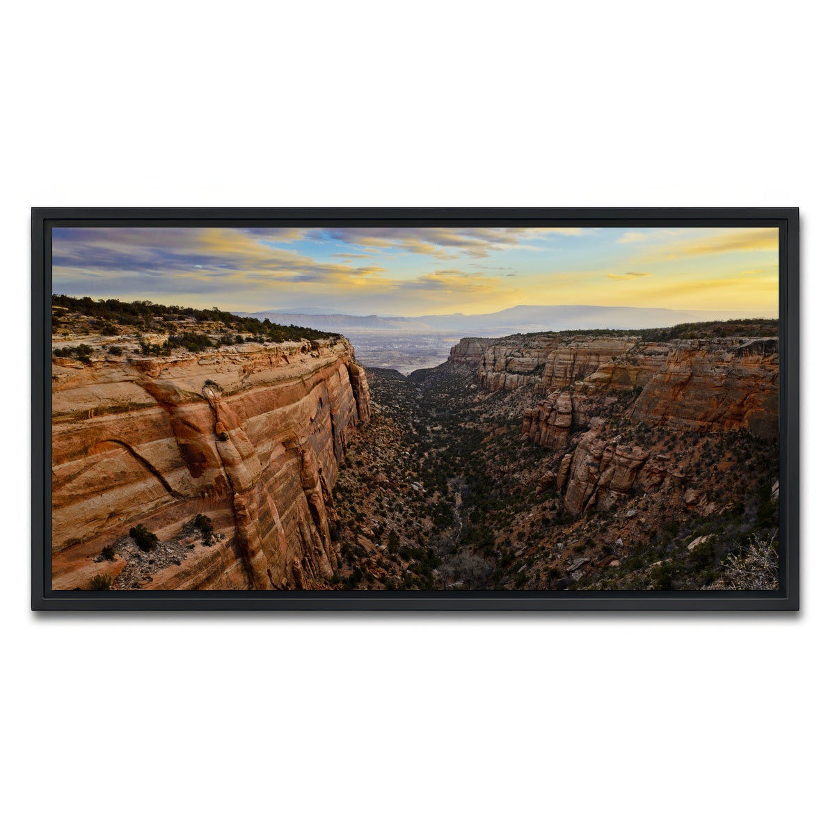 AUTO-MOCKUP WHITE | Book Cliffs | 1 Piece | Black Framed Canvas | group=2x1