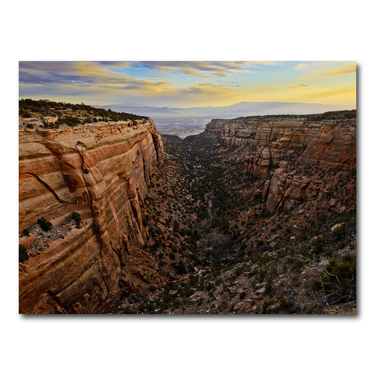 AUTO-MOCKUP WHITE | Book Cliffs | 1 Piece | Gallery Wrap Canvas | group=4x3