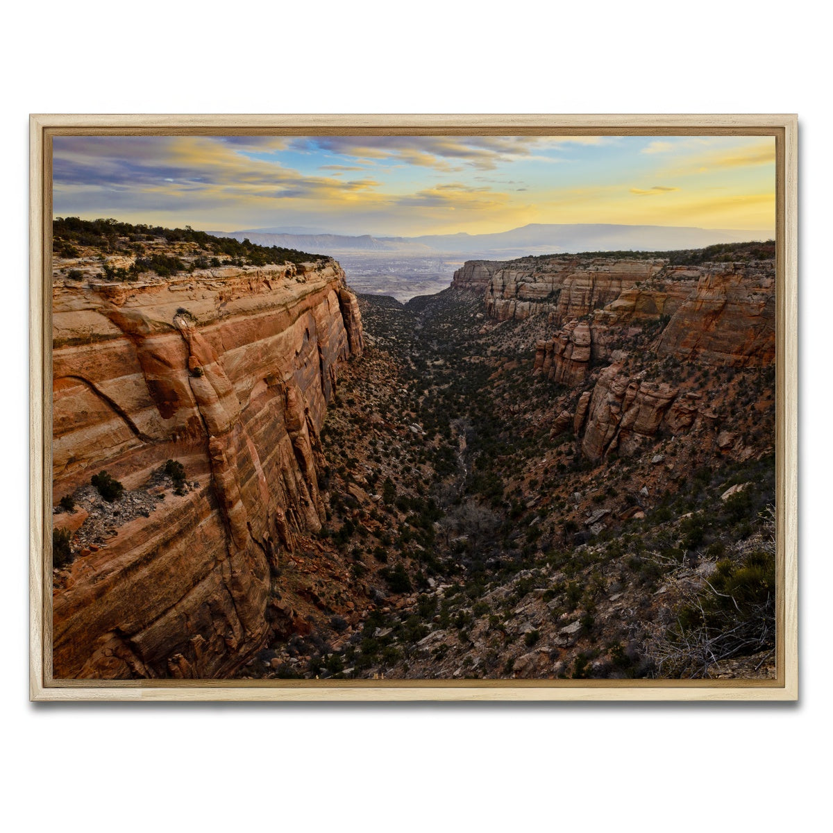 AUTO-MOCKUP WHITE | Book Cliffs | 1 Piece | Natural Framed Canvas | group=4x3