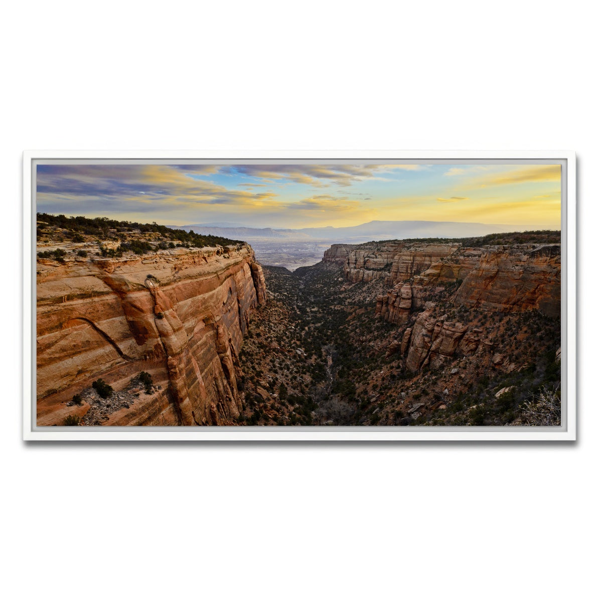 AUTO-MOCKUP WHITE | Book Cliffs | 1 Piece | White Framed Canvas | group=2x1