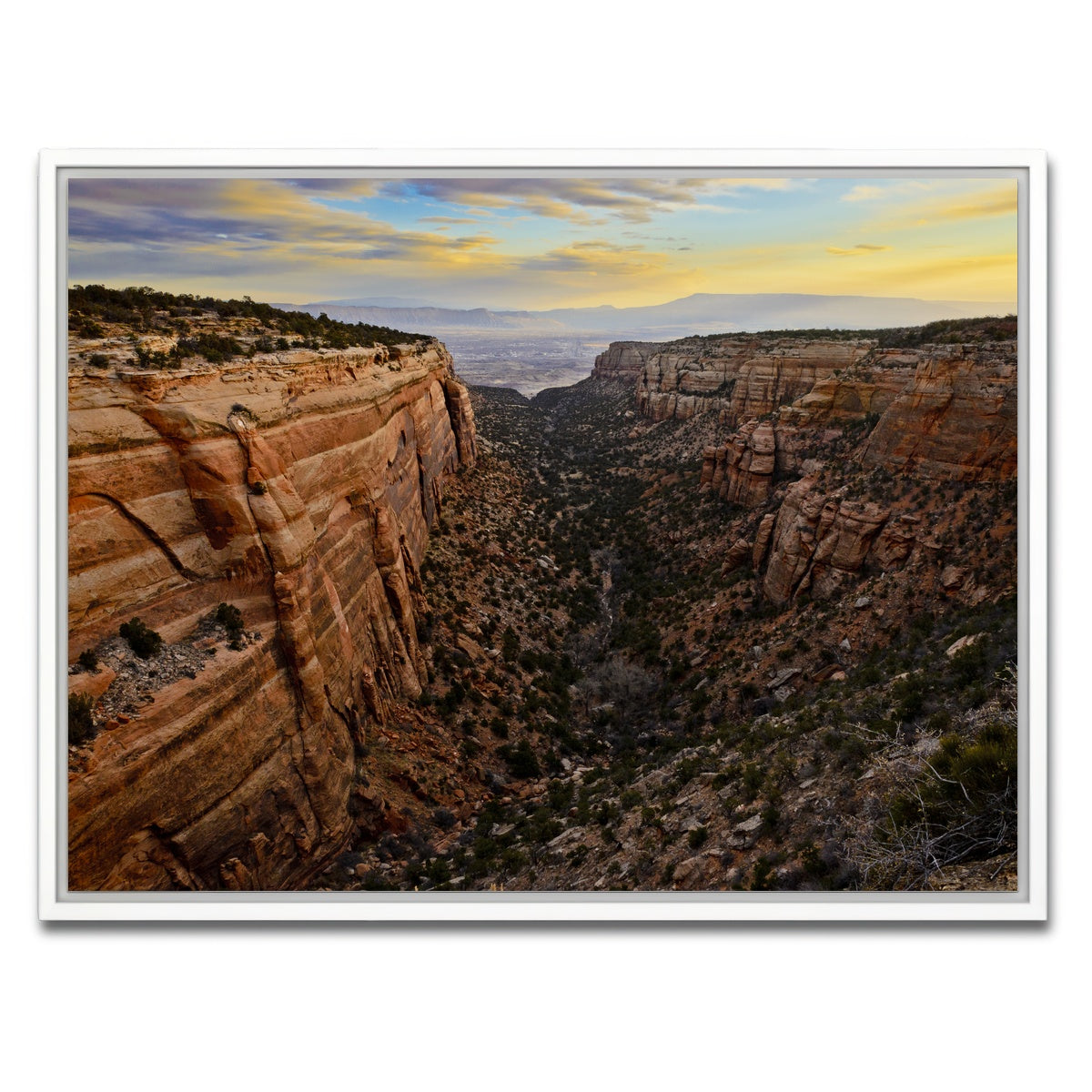 AUTO-MOCKUP WHITE | Book Cliffs | 1 Piece | White Framed Canvas | group=4x3