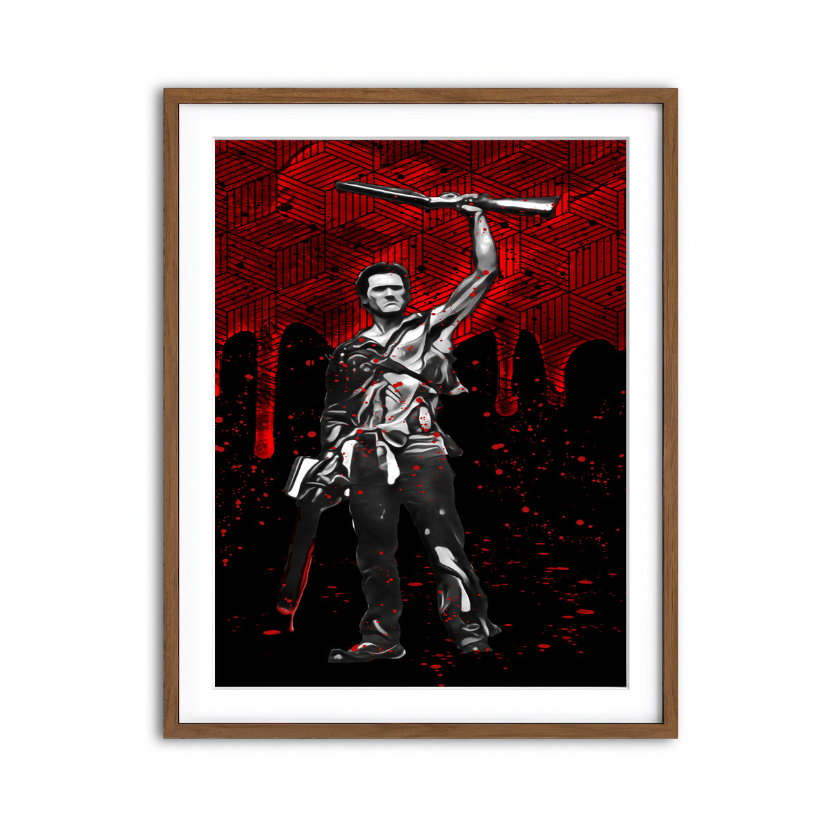 Framed Print 3x4 Walnut