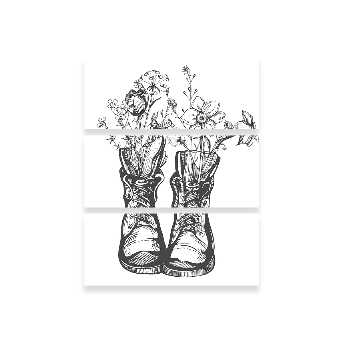 Boots & Wild Flowers Wall Art