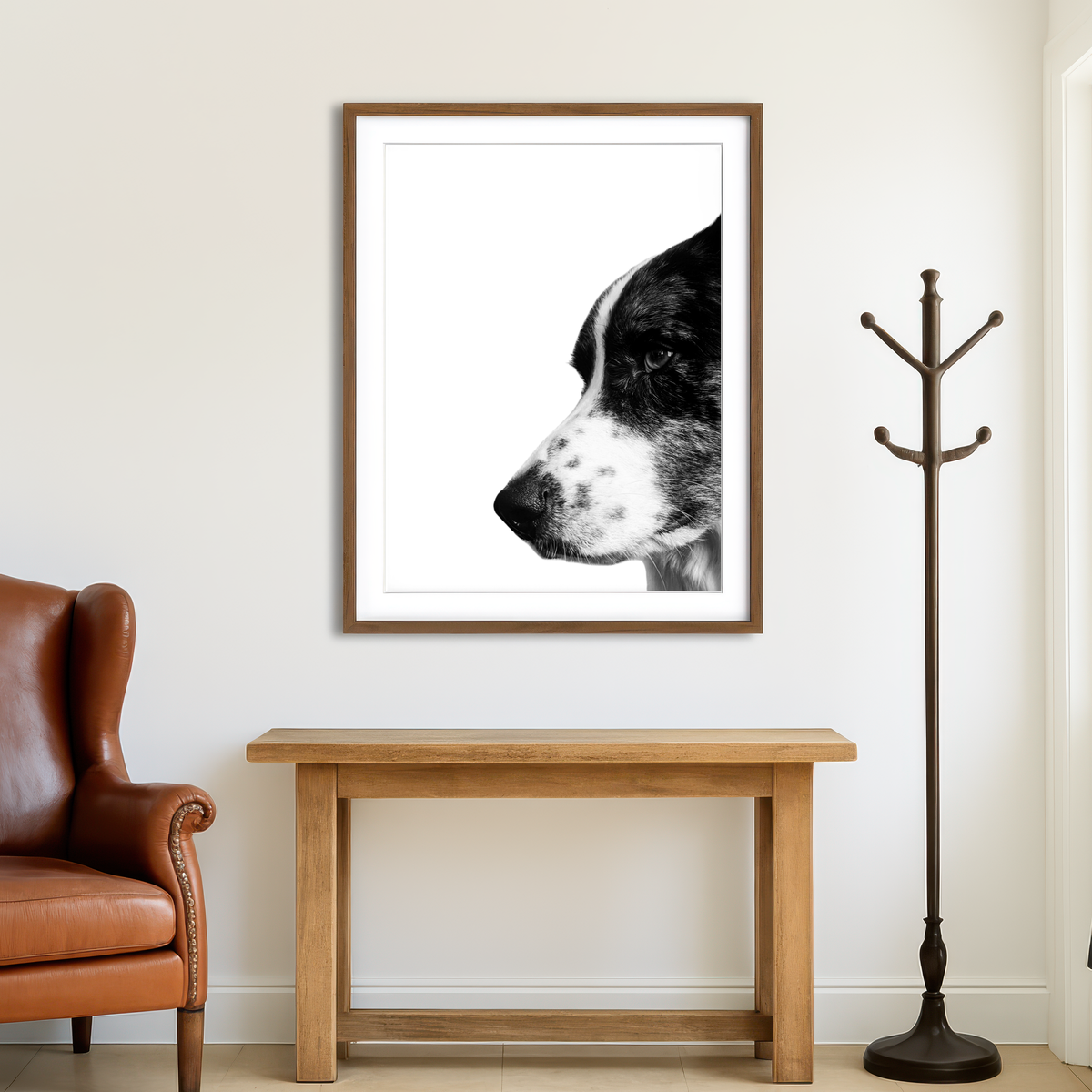 AUTO-MOCKUP ROOM | Border Collie Wall Art