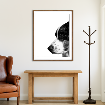 AUTO-MOCKUP ROOM | Border Collie Wall Art