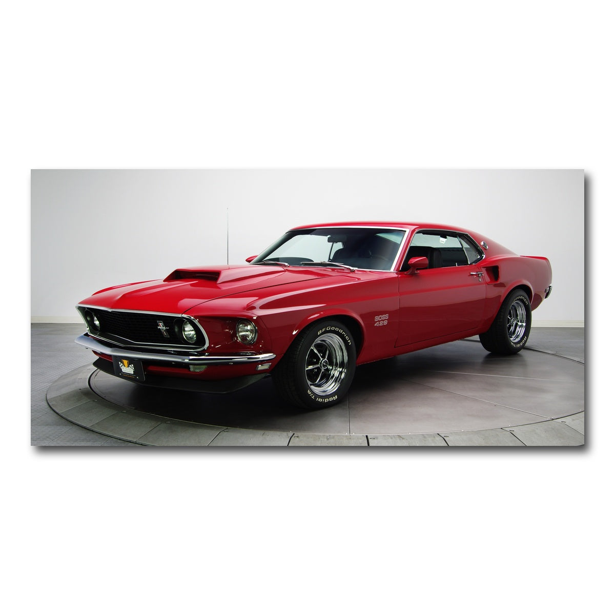 AUTO-MOCKUP WHITE | Boss 429 Mustang | 1 Piece | Gallery Wrap Canvas | group=2x1