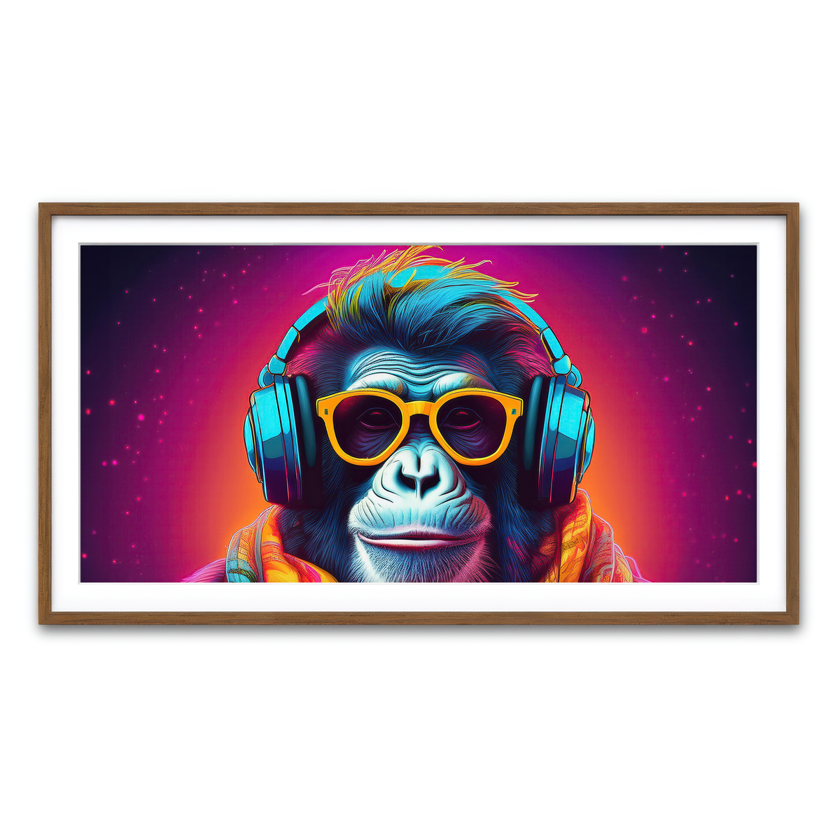 Framed Print 2x1 Walnut