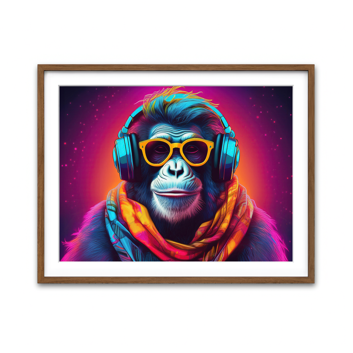 Framed Print 4x3 Walnut