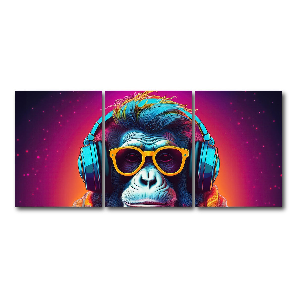 AUTO-MOCKUP WHITE | Boss Chimp | 3 Piece | Gallery Wrap Canvas | group=18x24