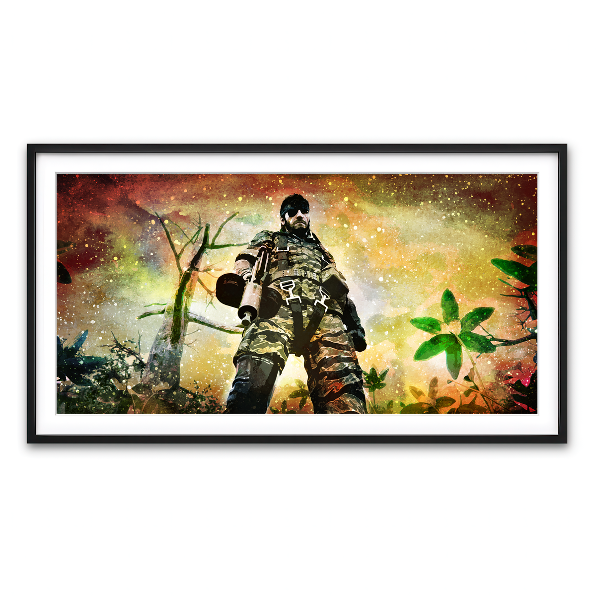 Framed Print 2x1 Black