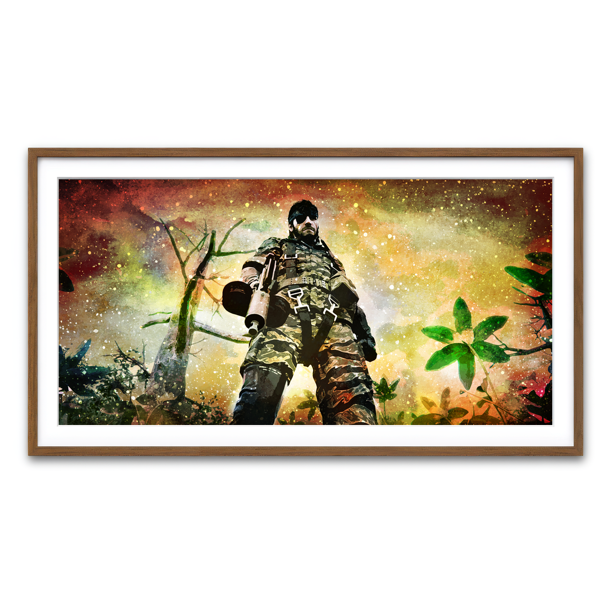 Framed Print 2x1 Walnut