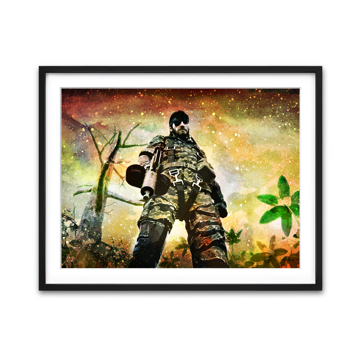 Framed Print 4x3 Black