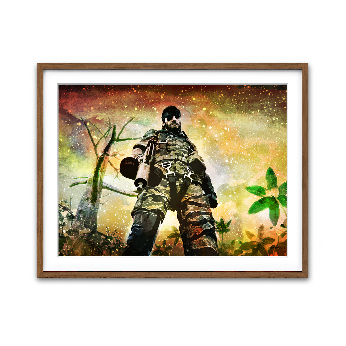 Framed Print 4x3 Walnut