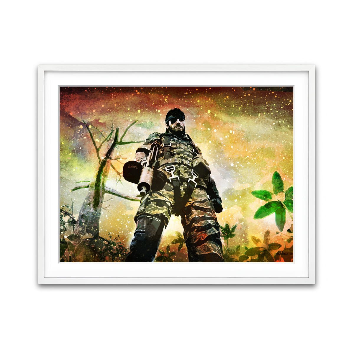 Framed Print 4x3 White