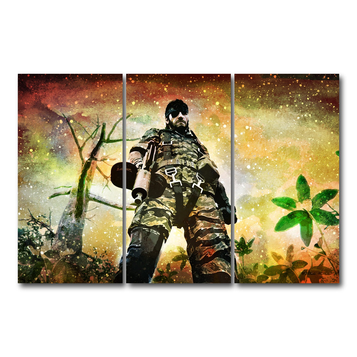 AUTO-MOCKUP WHITE | Boss Snake | 3 Piece | Gallery Wrap Canvas | group=12x24