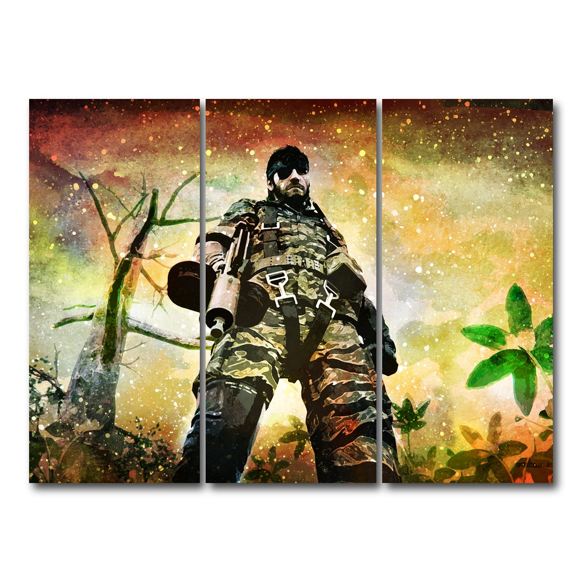 AUTO-MOCKUP WHITE | Boss Snake | 3 Piece | Gallery Wrap Canvas | group=8x18