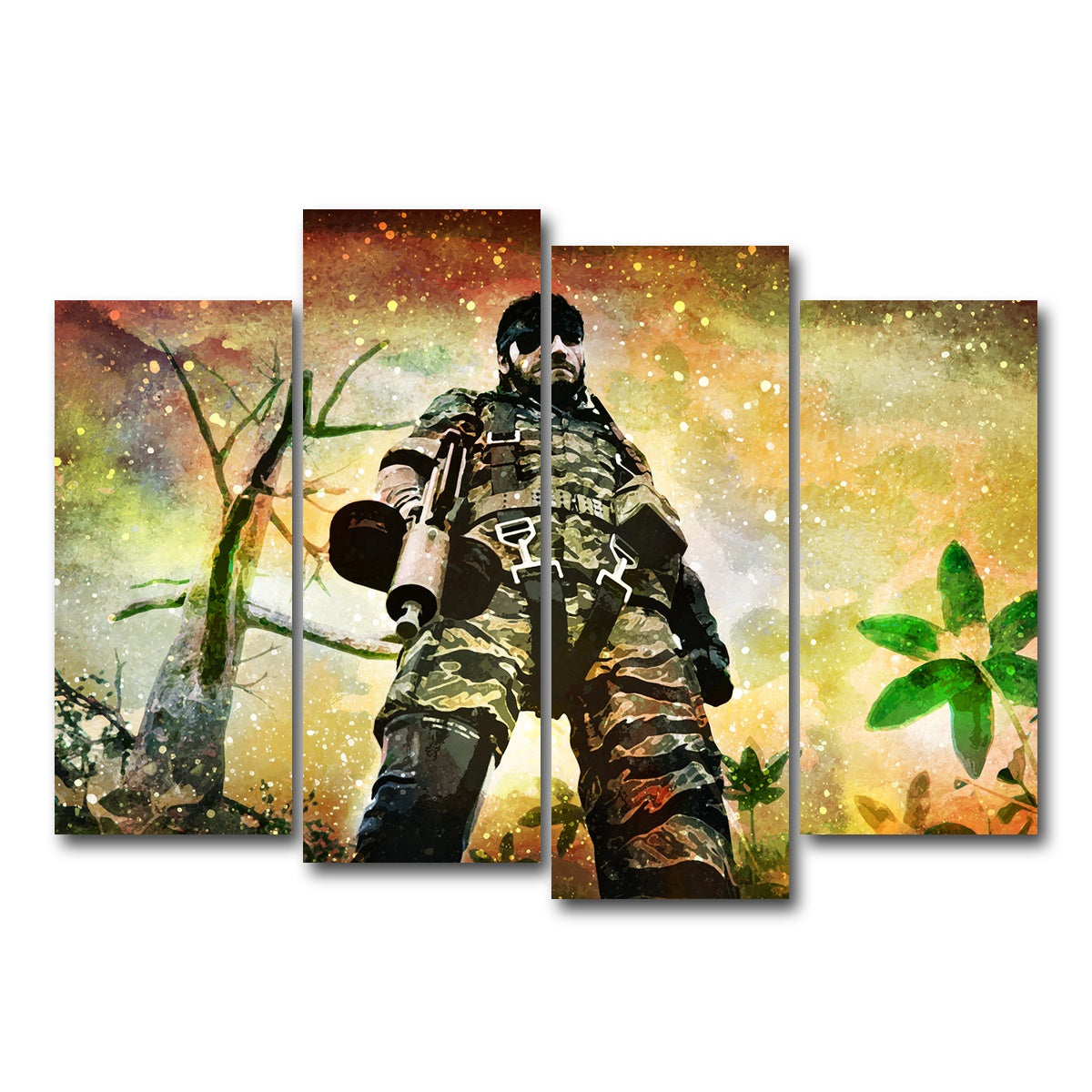 AUTO-MOCKUP WHITE | Boss Snake | 4 Piece | Gallery Wrap Canvas | group=4_normal