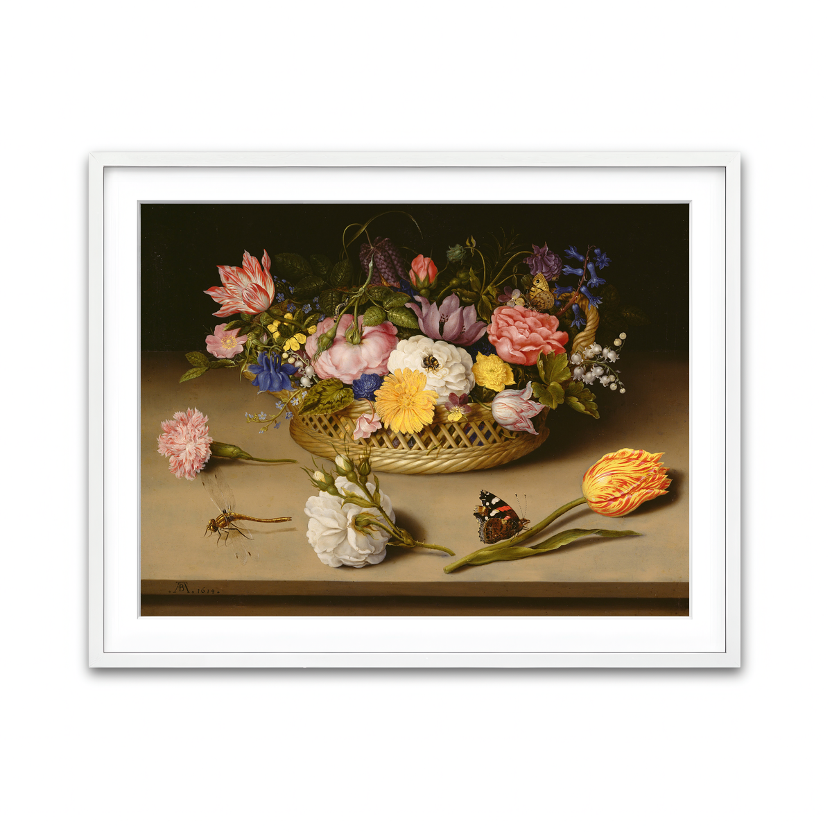 Framed Print 4x3 White