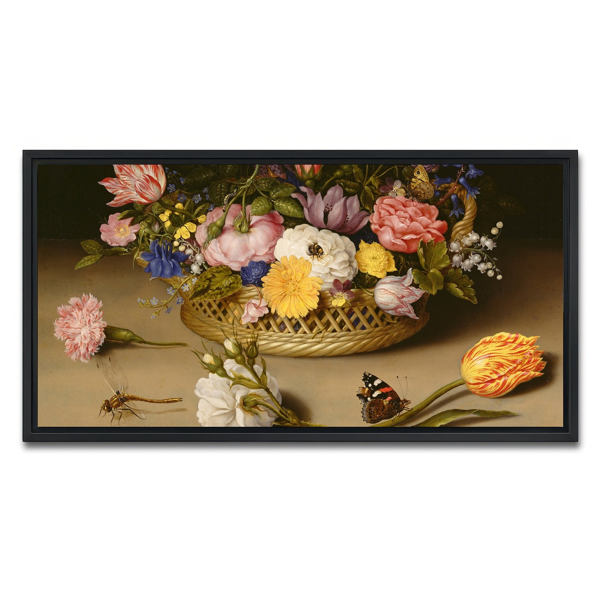 AUTO-MOCKUP WHITE | Bosschaert The Elder | 1 Piece | Black Framed Canvas | group=2x1