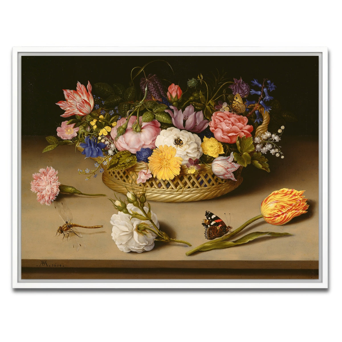 AUTO-MOCKUP WHITE | Bosschaert The Elder | 1 Piece | White Framed Canvas | group=4x3