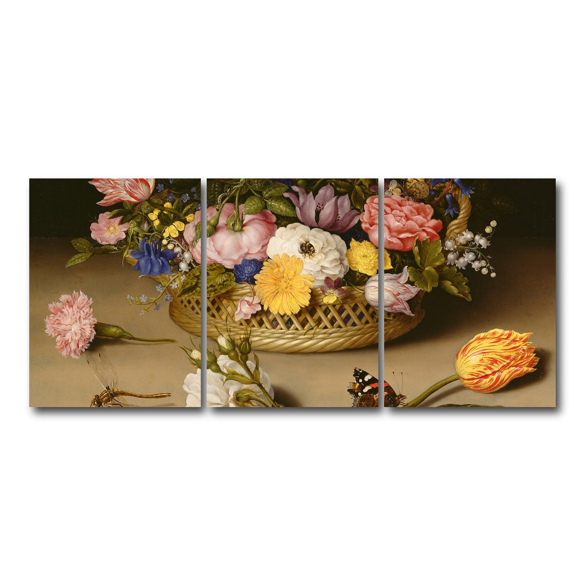AUTO-MOCKUP WHITE | Bosschaert The Elder | 3 Piece | Gallery Wrap Canvas | group=18x24