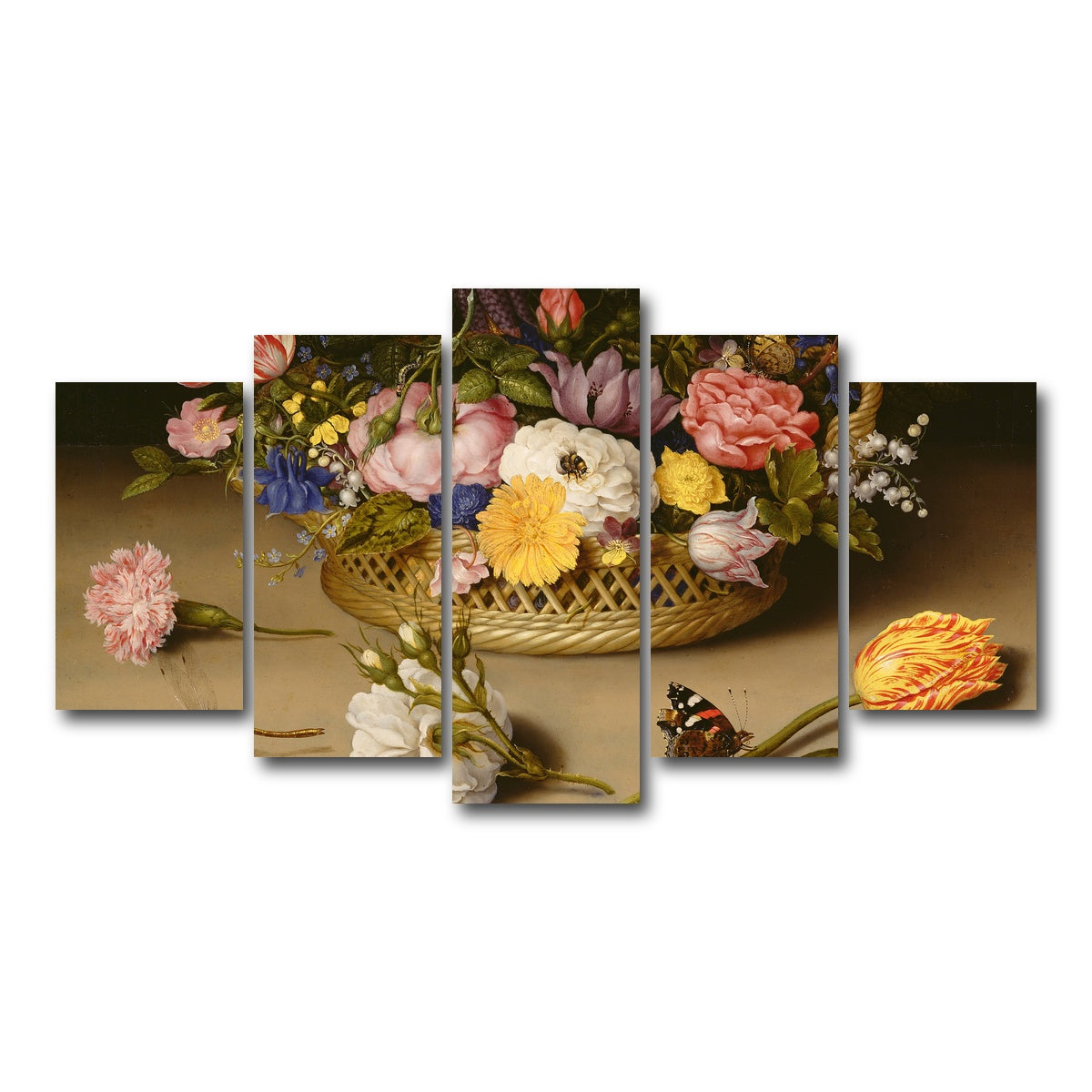 AUTO-MOCKUP WHITE | Bosschaert The Elder | 5 Piece | Gallery Wrap Canvas | group=5_normal