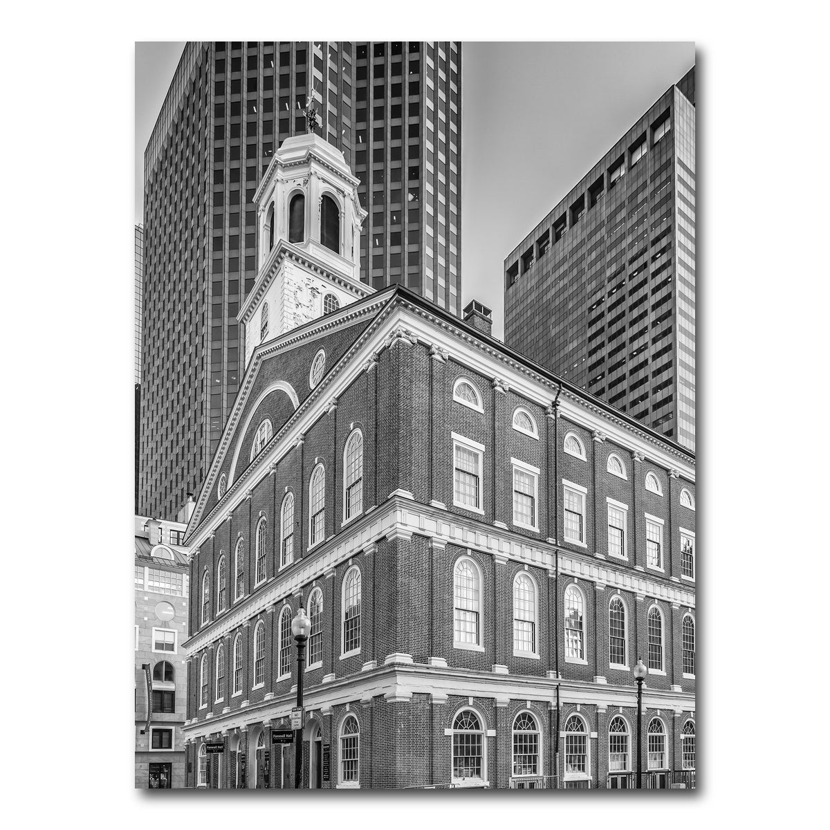 AUTO-MOCKUP WHITE | Boston Faneuil Hall | 1 Piece | Gallery Wrap Canvas | group=3x4