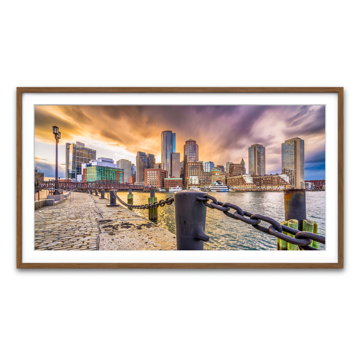 Framed Print 2x1 Walnut