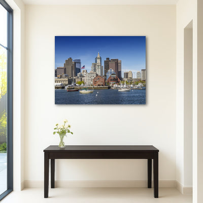 AUTO-MOCKUP ROOM | Boston Skyline North End & Financial District