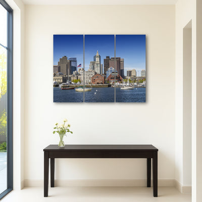 AUTO-MOCKUP ROOM | Boston Skyline North End & Financial District