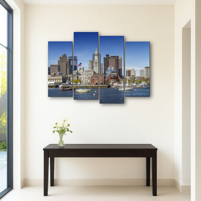 AUTO-MOCKUP ROOM | Boston Skyline North End & Financial District