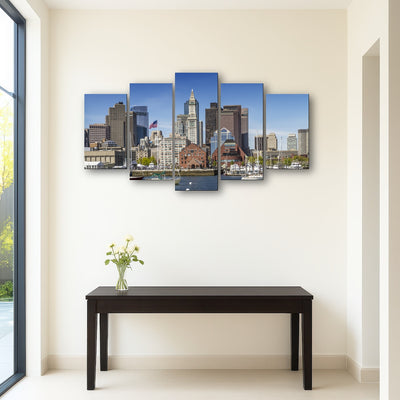 AUTO-MOCKUP ROOM | Boston Skyline North End & Financial District