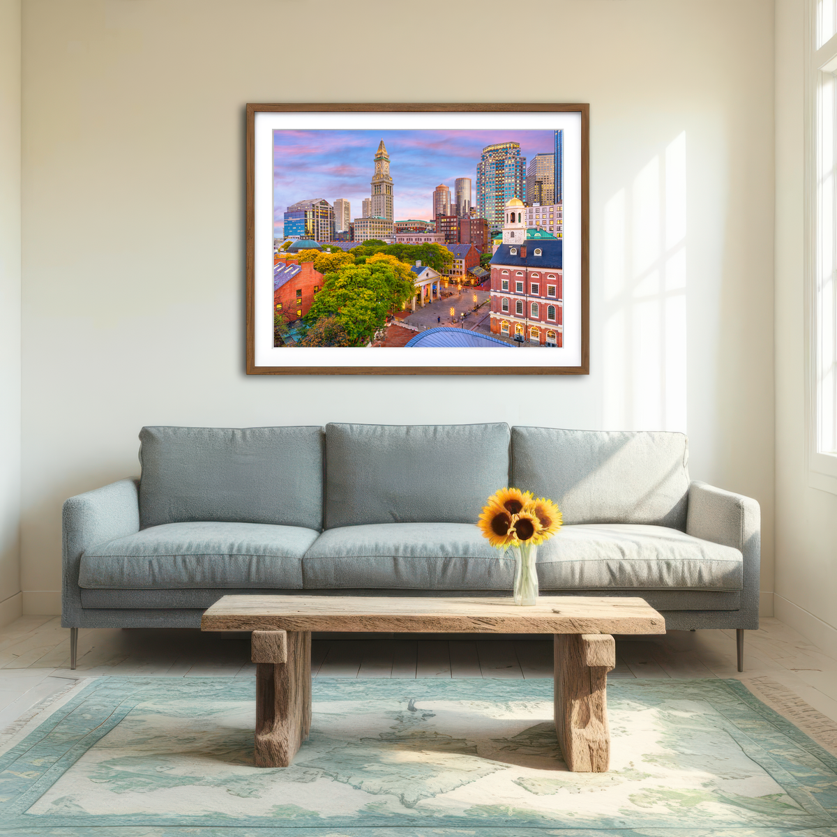 AUTO-MOCKUP ROOM | Boston Wall Art