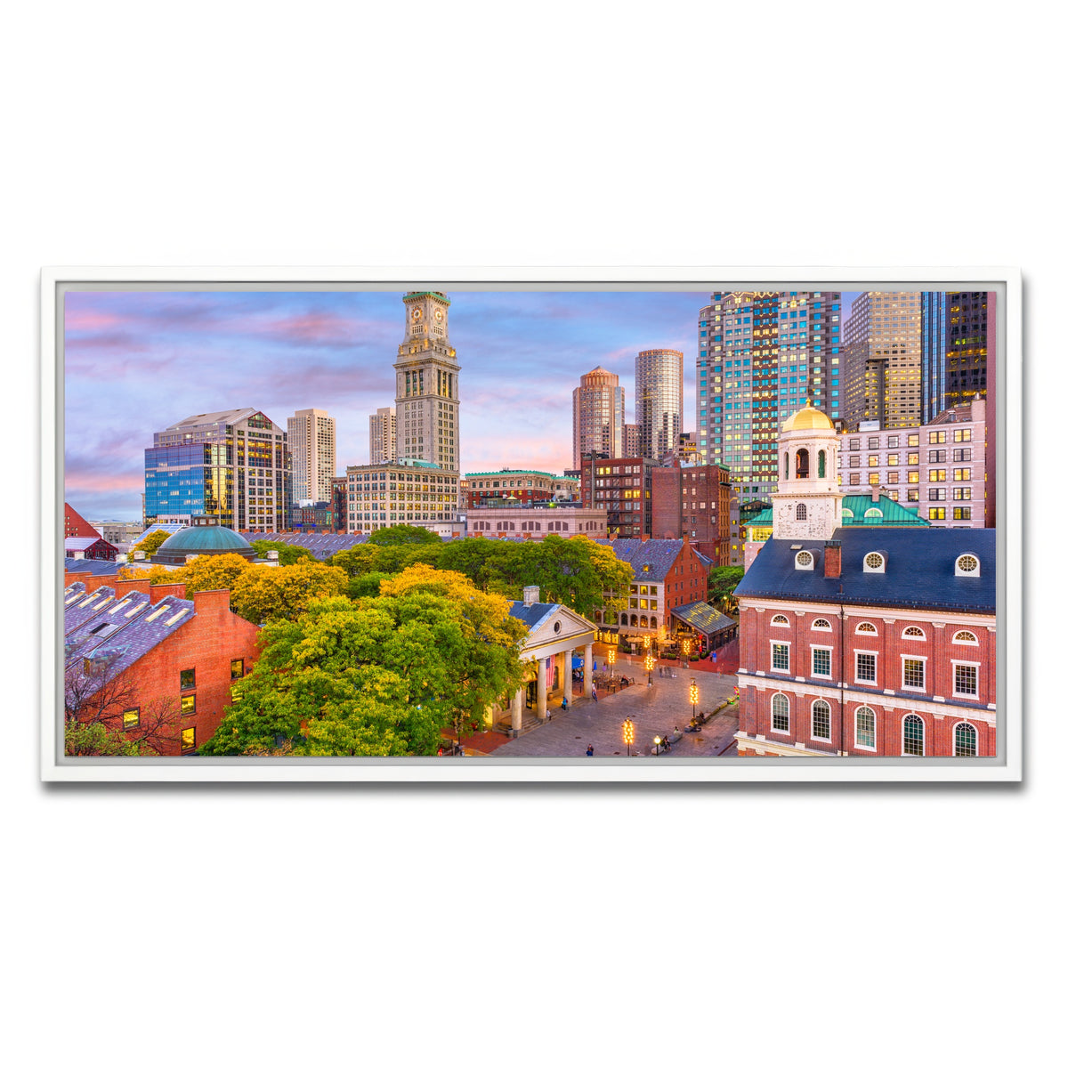 AUTO-MOCKUP WHITE | Boston | 1 Piece | White Framed Canvas | group=2x1