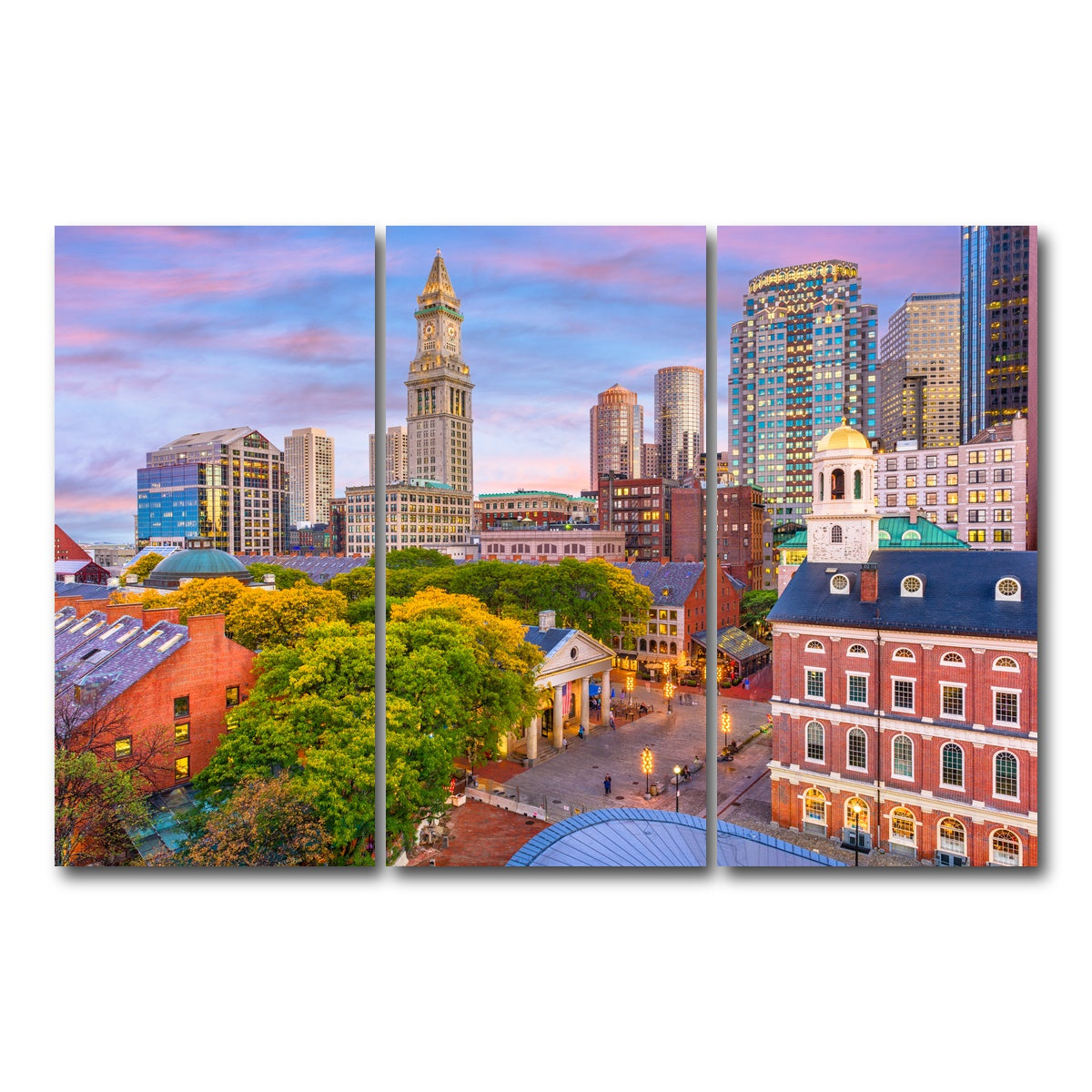 AUTO-MOCKUP WHITE | Boston | 3 Piece | Gallery Wrap Canvas | group=12x24
