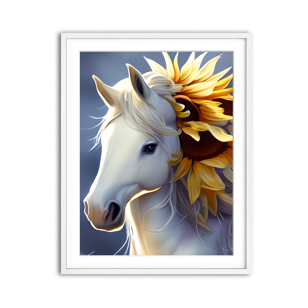 Framed Print 3x4 White