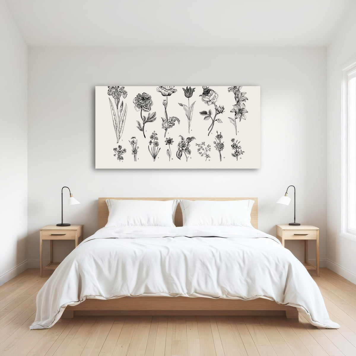 AUTO-MOCKUP ROOM | Botany Set Vintage Flowers