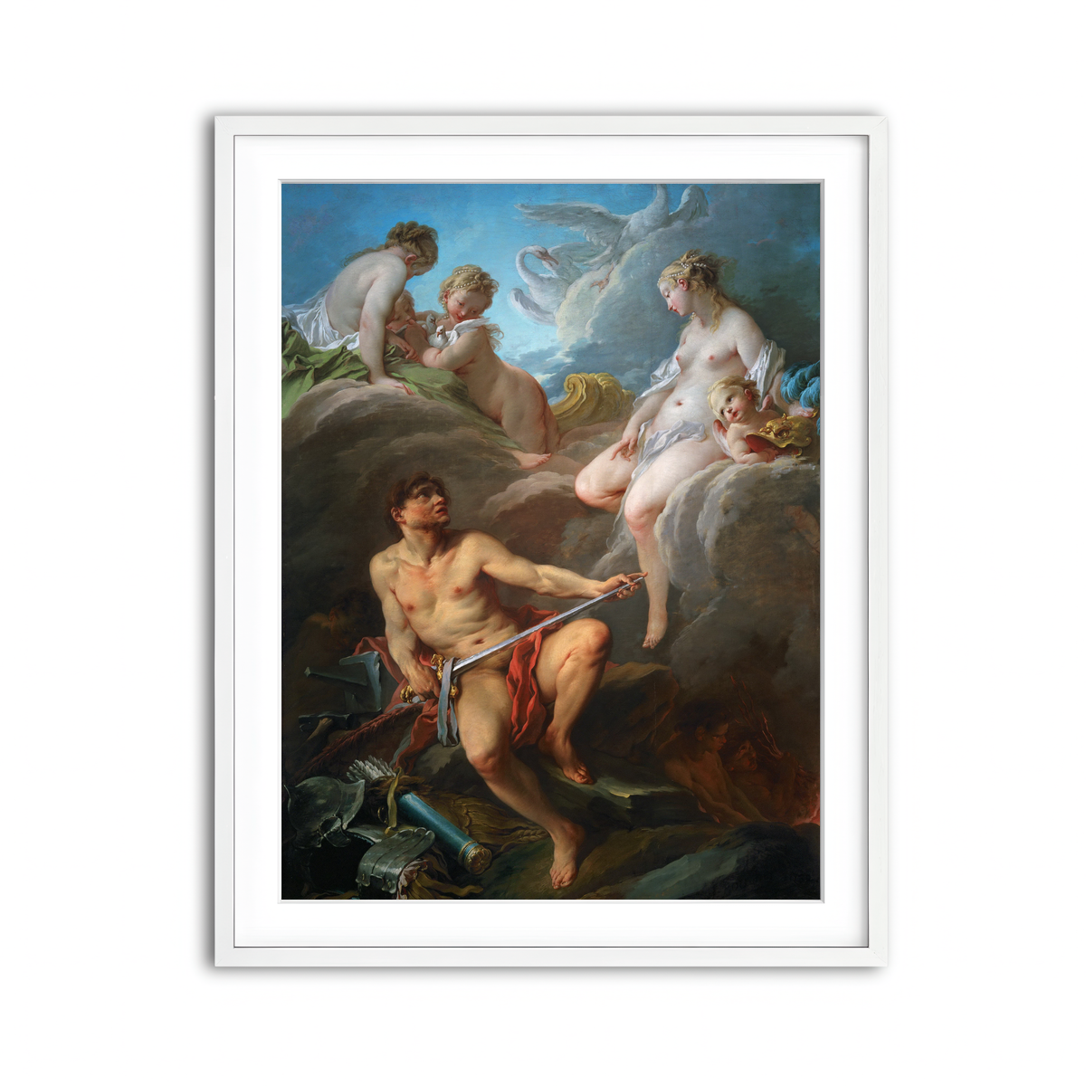 Framed Print 3x4 White