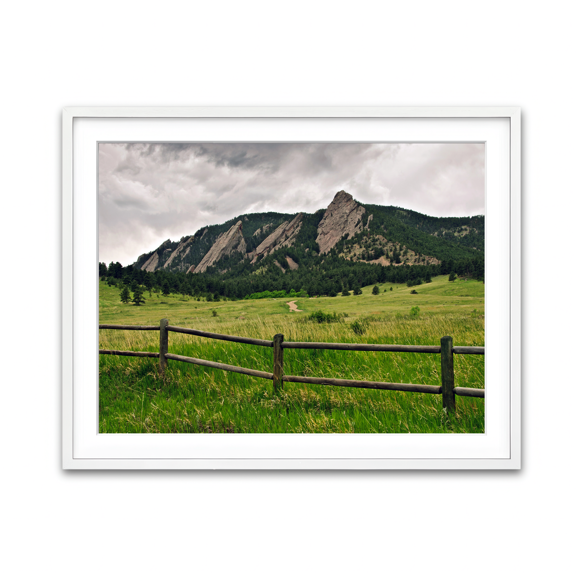Framed Print 4x3 White