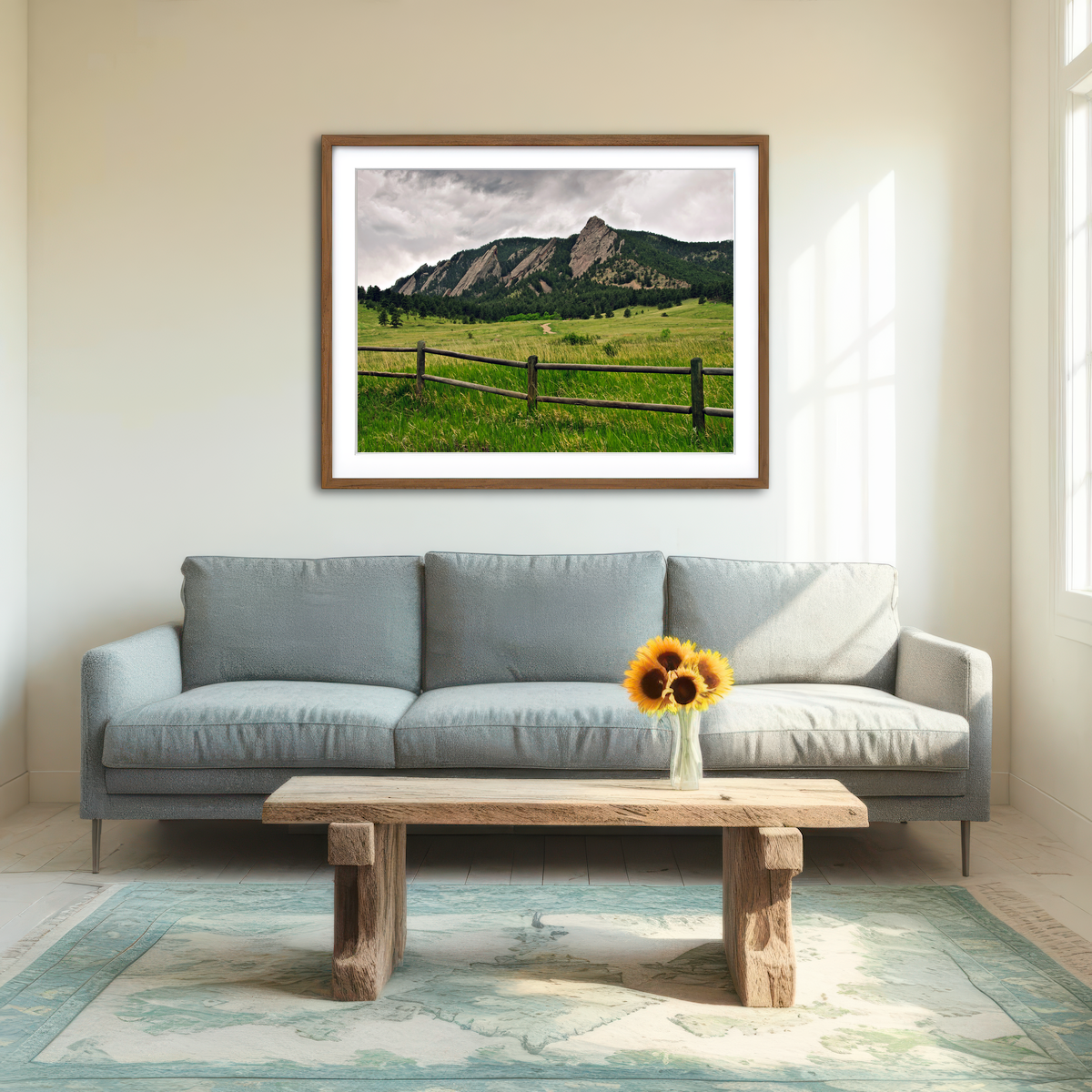 AUTO-MOCKUP ROOM | Boulder Flatirons Wall Art