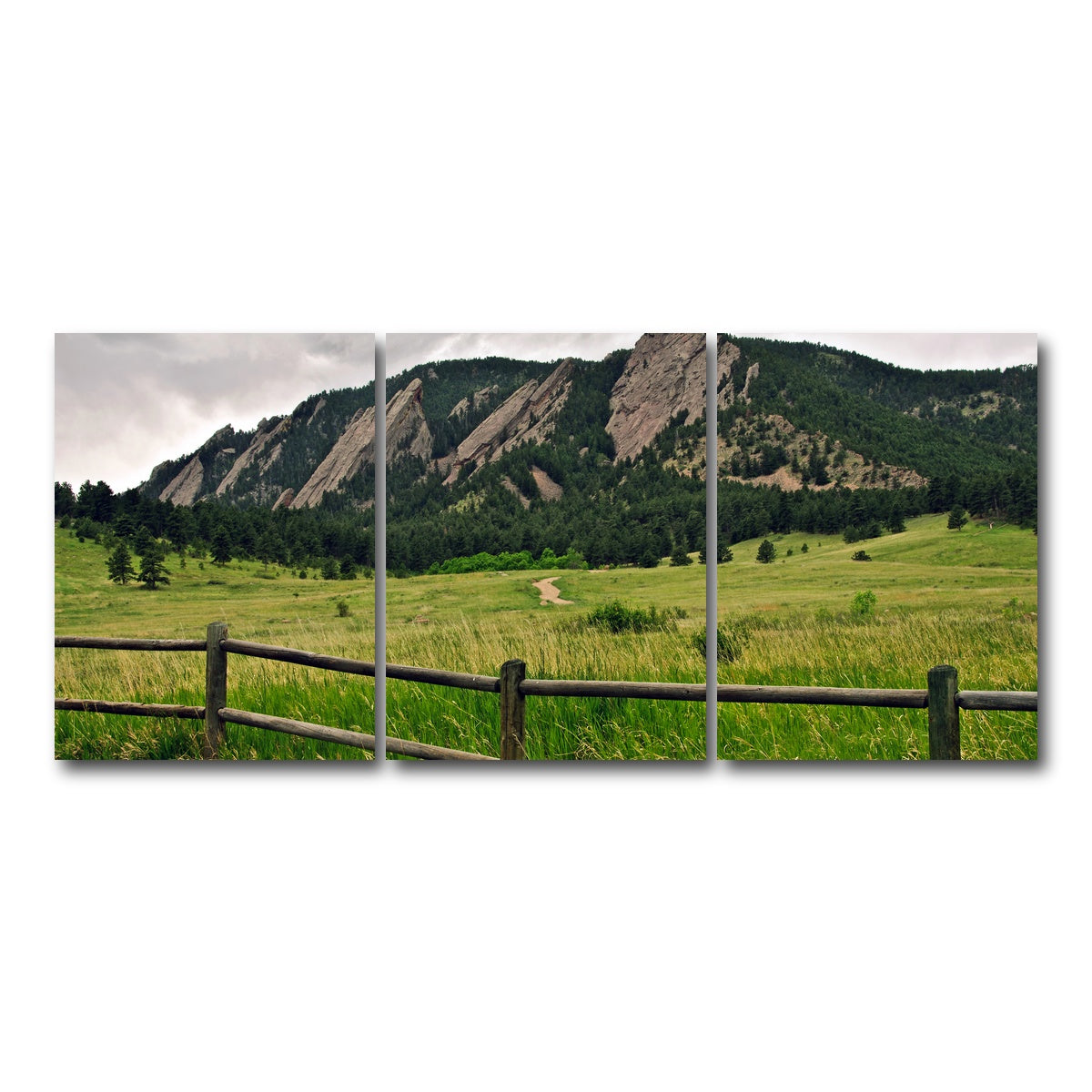 AUTO-MOCKUP WHITE | Boulder Flatirons | 3 Piece | Gallery Wrap Canvas | group=18x24