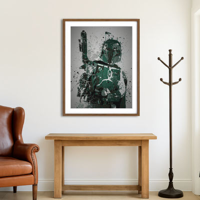 AUTO-MOCKUP ROOM | Bounty Hunter Wall Art