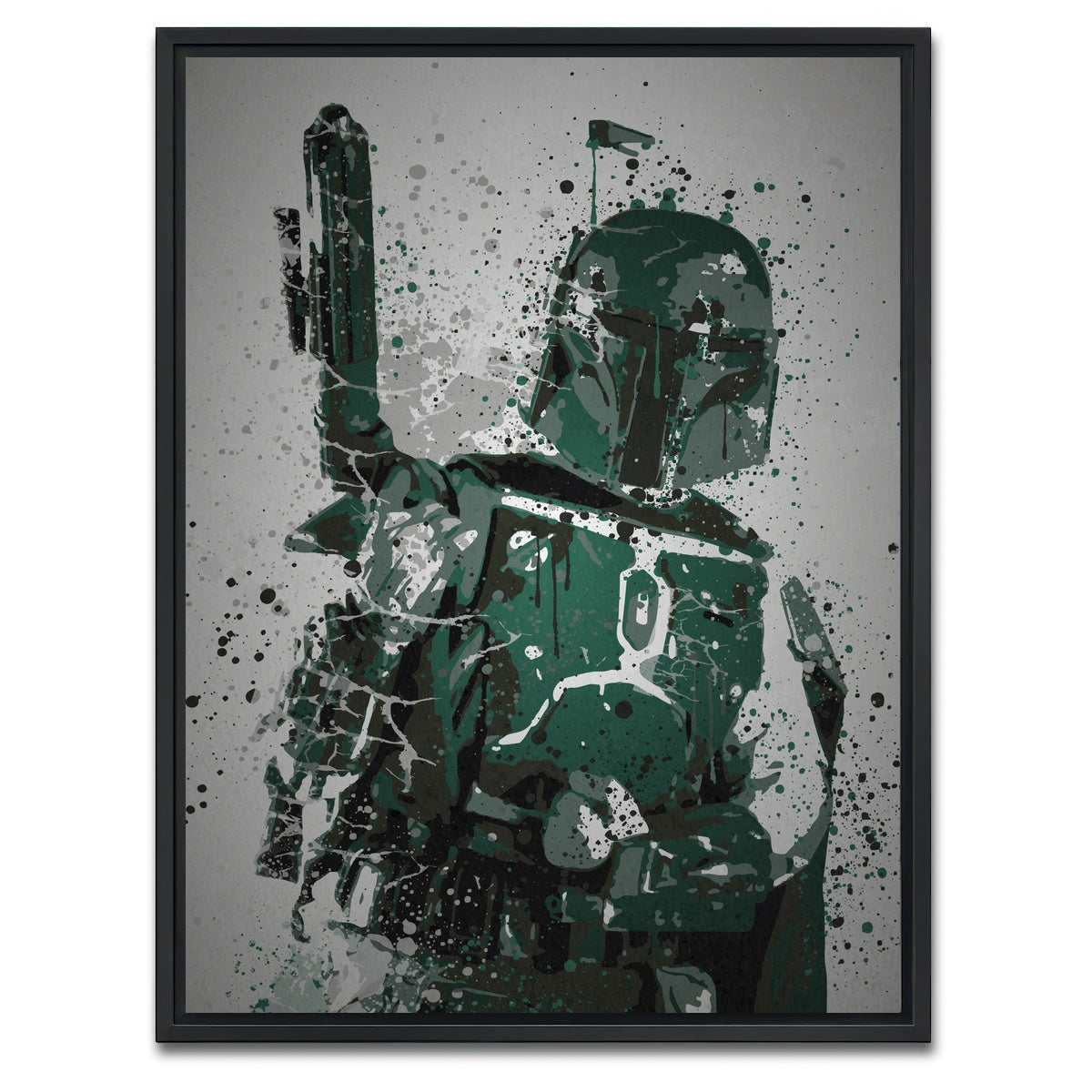 AUTO-MOCKUP WHITE | Bounty Hunter | 1 Piece | Black Framed Canvas | group=3x4