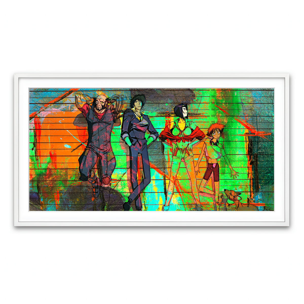 Framed Print 2x1 White