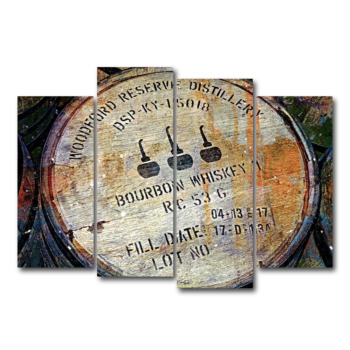 AUTO-MOCKUP WHITE | Bourbon Barrel | 4 Piece | Gallery Wrap Canvas | group=4_normal